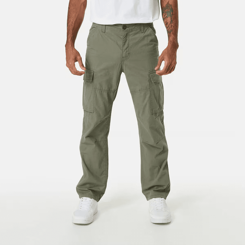 Men Tapered Fit Flat-Front Trousers