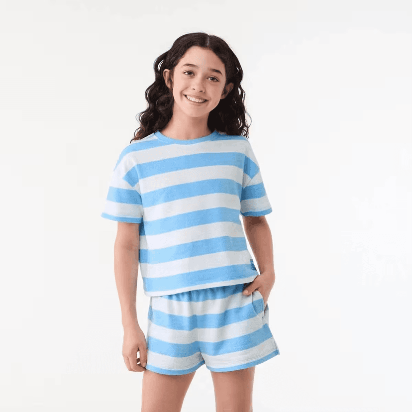 Girls Round Neck Cotton Top